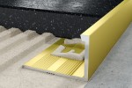 Narożnik aluminiowy prosty anoda złota 12 2,5mb