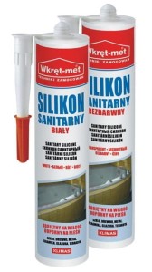 Silikon sanitarny bezbarwny 310ml WKRĘT-MET