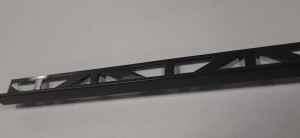 Narożnik aluminiowy prosty LAKIER GRAFIT  8 2,5mb