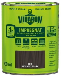 VIDARON Ogrodowy ANTRACYT SZARY 0,7L R09