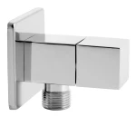 Zawór kątowy z głowicą ceramiczną 1/2"x3/8" chrom Quadro Z293