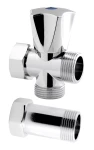 Zawór czerpalny kątowy 3/4"x3/4" z przedłużką, chrom Z250 z Ferro