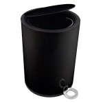 Kosz na śmieci czarny Poppis 3 L 990-20 z Duschy