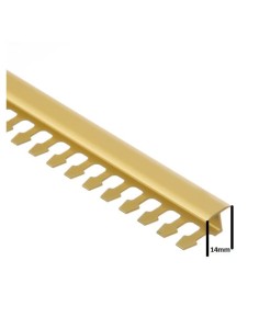 Teownik T do gięcia anoda złota 14mm 2,5mb