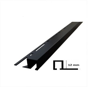 Narożnik aluminiowy kwadrat LAKIER CZARNY 12 2,5mb