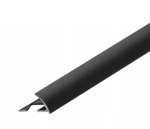 Narożnik aluminiowy owalny Lakier Czarny 10 2,5mb
