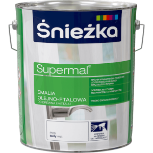Śnieżka Supermal Emalia Olejno-Ftalowa F100 Biały Mat 10l