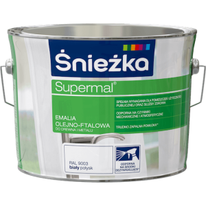 Śnieżka Supermal Emalia Olejno-Ftalowa RAL9003 Biały Połysk 2,5l