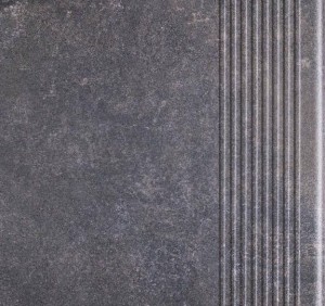Płytka klinkierowa Viano Antracite stopnica 30x30 gatunek 2 z Ceramiki Paradyż  