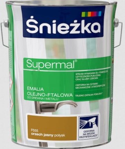 SUPERMAL emalia olejno-ftalowa orzech jasny połysk F555 5l