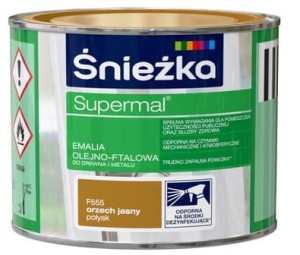 SUPERMAL emalia olejno-ftalowa orzech jasny połysk F555 0,2l
