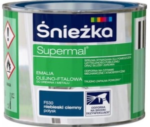 SUPERMAL emalia olejno-ftalowa niebieski ciemny połysk F530 0,4l