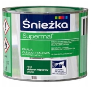Śnieżka Supermal Emalia Olejno-Ftalowa F510 Zielony Miętowy Połysk 0,2l