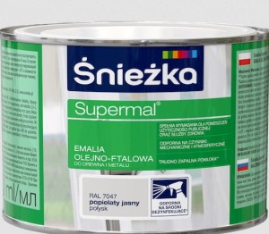 SUPERMAL emalia olejno-ftalowa popielaty jasny  0,4l F7047 