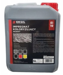 Impregnat koloryzujący-wodny EI-19 z firmy Eksil  - kolor antracyt 5L