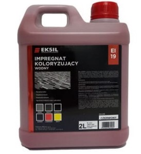 Impregnat koloryzujący-wodny EI-19 z firmy Eksil  - kolor czerwony 5L