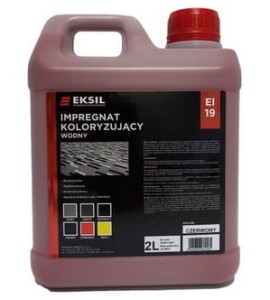 Impregnat koloryzujący-wodny EI-19 z firmy Eksil  - kolor czerwony 2L