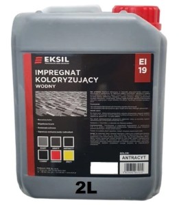 Impregnat koloryzujący-wodny EI-19 z firmy Eksil - kolor antracyt 2L