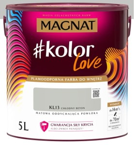 MAGNAT LOVE KL13 CHŁODNY BETON 5L