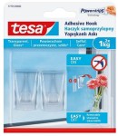 Haczyki samoprzylepne przezroczyste Tesa Powerstrips do 1kg
