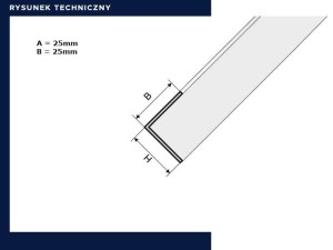 Kątownik PVC 25x25 - F16 Brąz 275cm