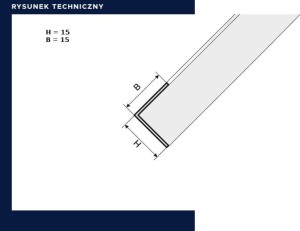 Kątownik PVC 15x15 - F14 Biały 275cm