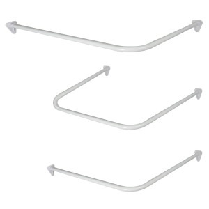 DUSCHY Kombi drążek do zasłon uniwersalny trzyfunkcyjny biały