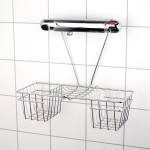 DUSCHY półka łazienkowa podwieszana pod baterię chrom