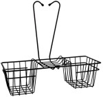 DUSCHY półka łazienkowa podwieszana pod baterię czarna