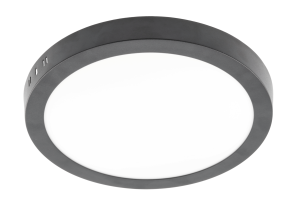 GTV Oris Plus Led oprawa sufitowa natynkowa 24W czarna, 30cm 