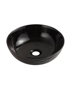 UPTREND Arya Black umywalka nablatowa 42cm czarny połysk