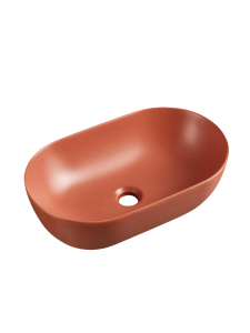 UPTREND Sparrow umywalka nablatowa 50x30 iron red mat