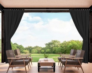 Zasłona ogrodowa 155x220cm Adriatic ZOAD-05 Czarny