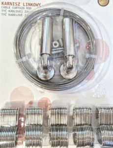 Karnisz LINKOWY 300cm Stal nierdzewna