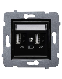 POLMARK Rosa ładowarka USB typ 2xA 10W czarna
