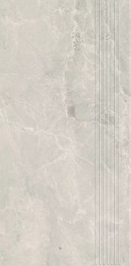 Płytka podłogowa Little Rocks White  Stopnica prasowana 29,8x59,8  w gatunku drugim z firmy Ceramika Paradyż