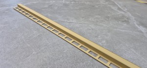 Narożnik aluminiowy schodowy ZET owalny anodowany złoty 10 mm 2,5mb
