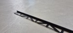 Narożnik aluminiowy prosty "L" lakierowany czarny 6 mm długość 2,5mb