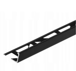 Narożnik aluminiowy prosty krawędź czarny 12 mm długość 2,5mb