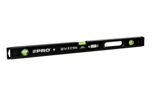 Poziomica PRO900 CZARNA 80 CM 2xFREZ
