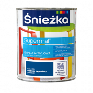Supermal Akrylowa  0,8L NIEBIESKI RAL 5005 półpołysk