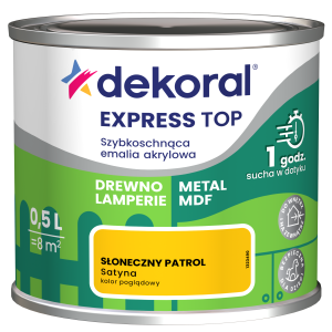 Szybkoschnąca emalia akrylowa EXPRESS TOP 0,5L SŁONECZNY PATROL