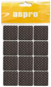 Podkładki filcowe kwadratowe 28x28 mm antypoślizgowe brązowe 12 sztuk