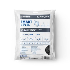 Kubala Klipsy SMART LEVEL Paczka XXL 1,5mm 500 sztuk numer 1818