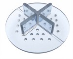 Wspornik tarasowy dystansowy 3mm transparentny