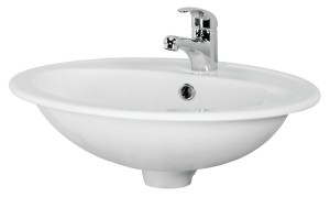 CERSANIT Calla 54 umywalka wpuszczana owalna 54x41 biały połysk PROMOCJA!!!