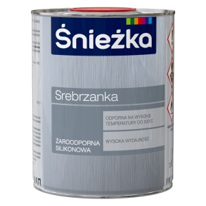 Emalia silikonowa 0.8l Śnieżka srebrzanka