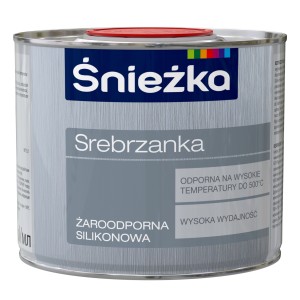 Emalia silikonowa 0,5l Śnieżka srebrzanka