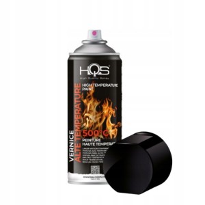 Spray HQS 400ml WYSOKOTEMPERATUROWY CZARNY