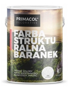 PRIMACOL Farba strukturalna baranek biała 5L
